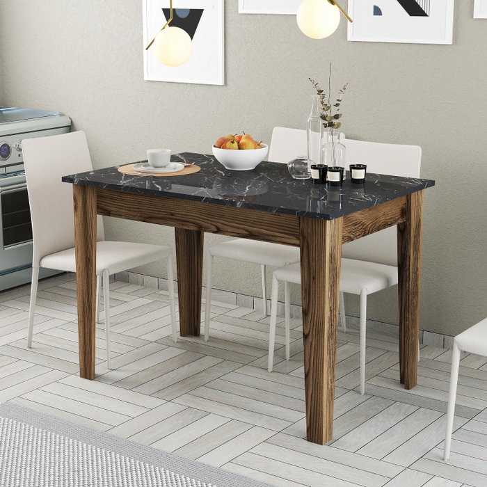 Hanah Home Mesa de Cocina Kiev 509 - Nogal y Negro Hanah Home Mesa de Cocina Kiev 509 - Nogal y Negro